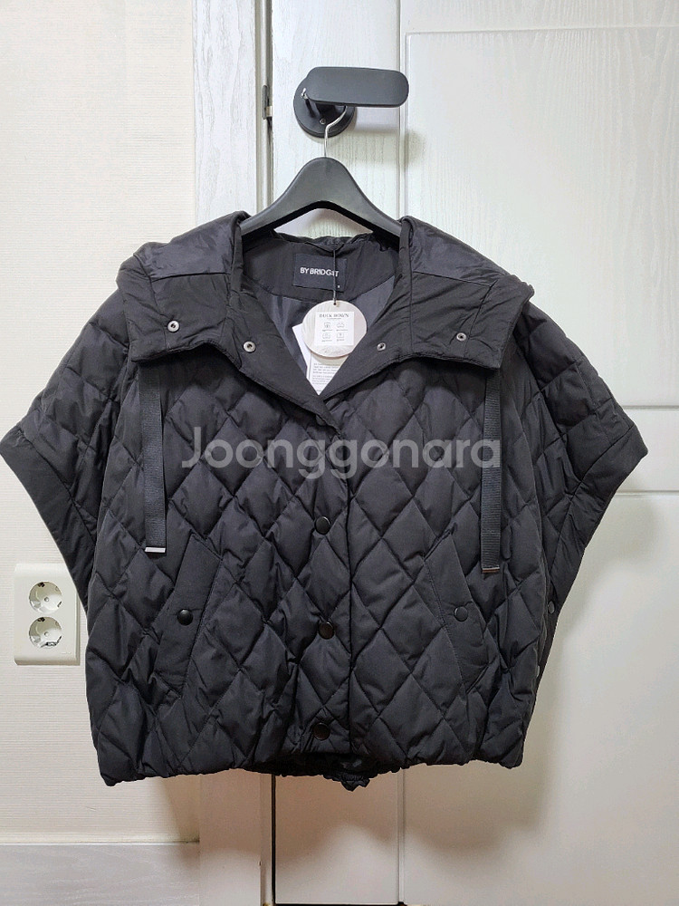 바이브리짓 덕다운 후드 베스트--0