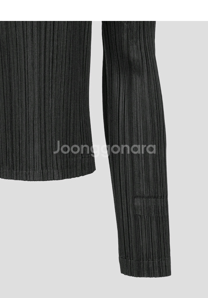 이세이미야케 플리츠플리즈 가디건 5월 먼슬리 가디건 챠콜 3사이즈--3