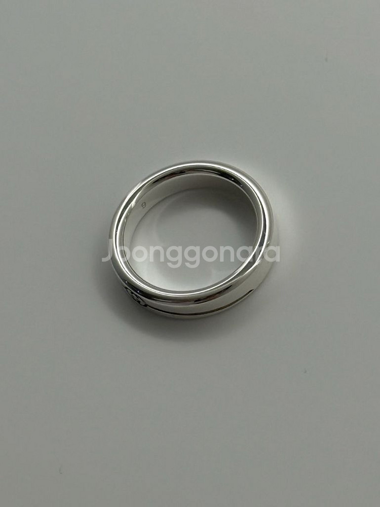 구찌 다이애그널 인터로킹 G 씬 반지 9호--1