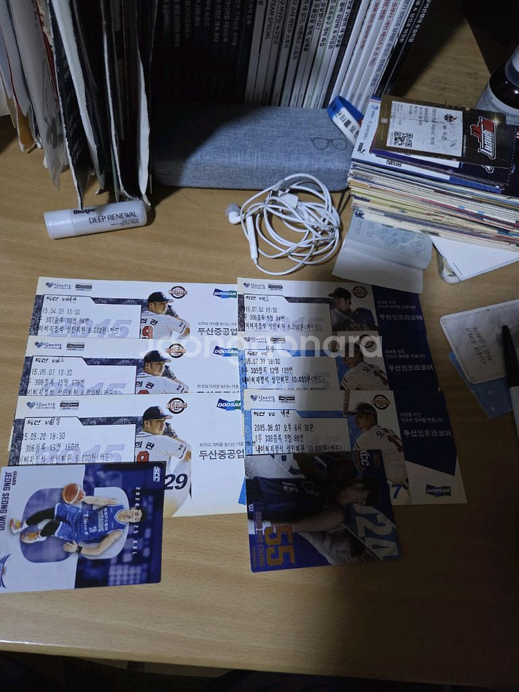 두산베어스2010- 2015시즌 지류티켓(니퍼트 김현수등)--5