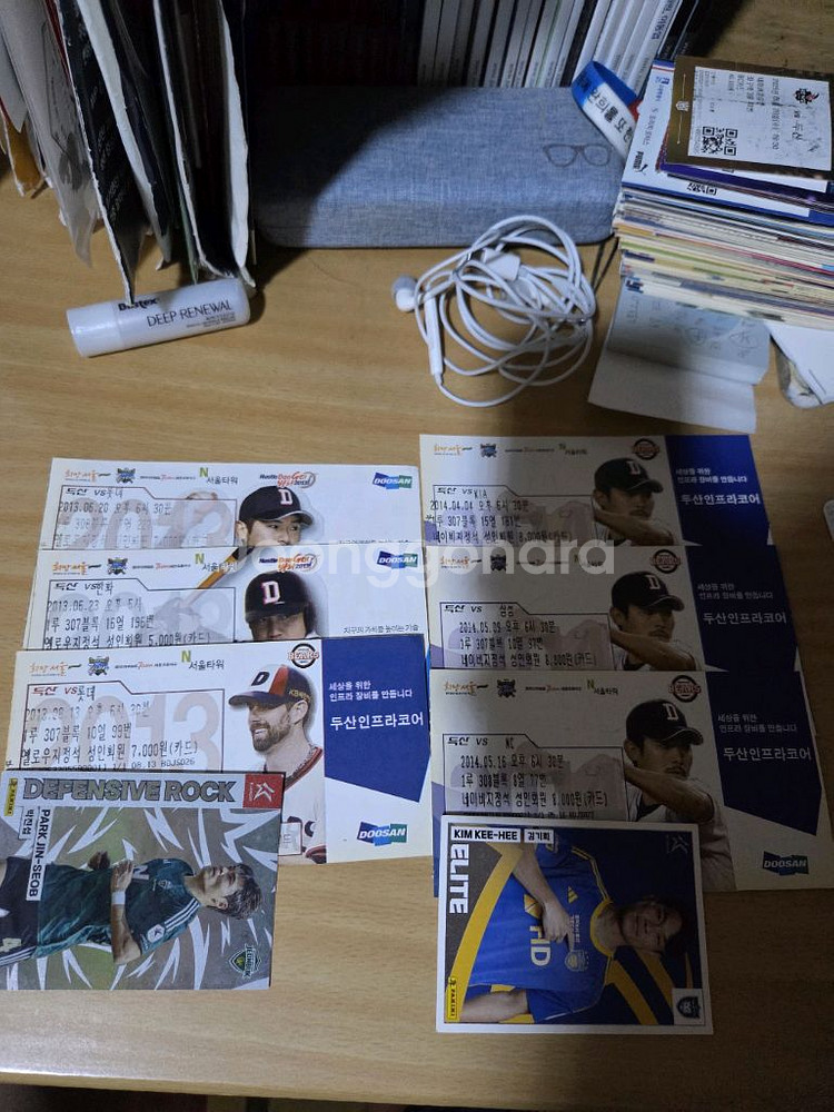 두산베어스2010- 2015시즌 지류티켓(니퍼트 김현수등)--7