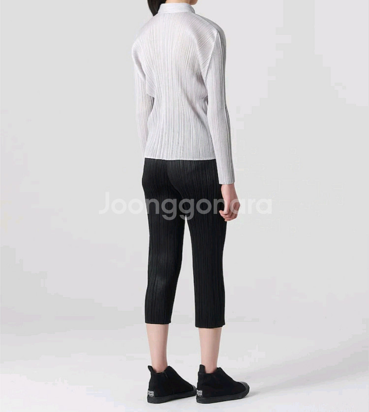 이세이미야케 플리츠플리즈 탑 베이직 셔츠 탑 라이트 그레이 3사이즈--8