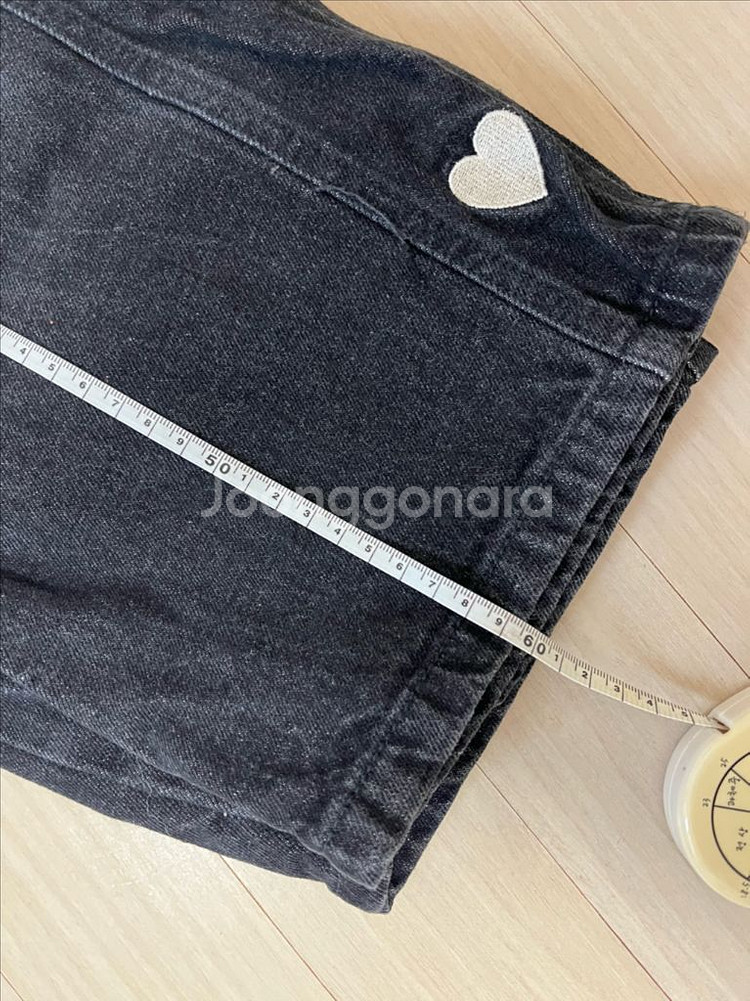 하트 패턴 맨투맨 + 하트패턴 데님팬츠 세트 (6-7세)--7