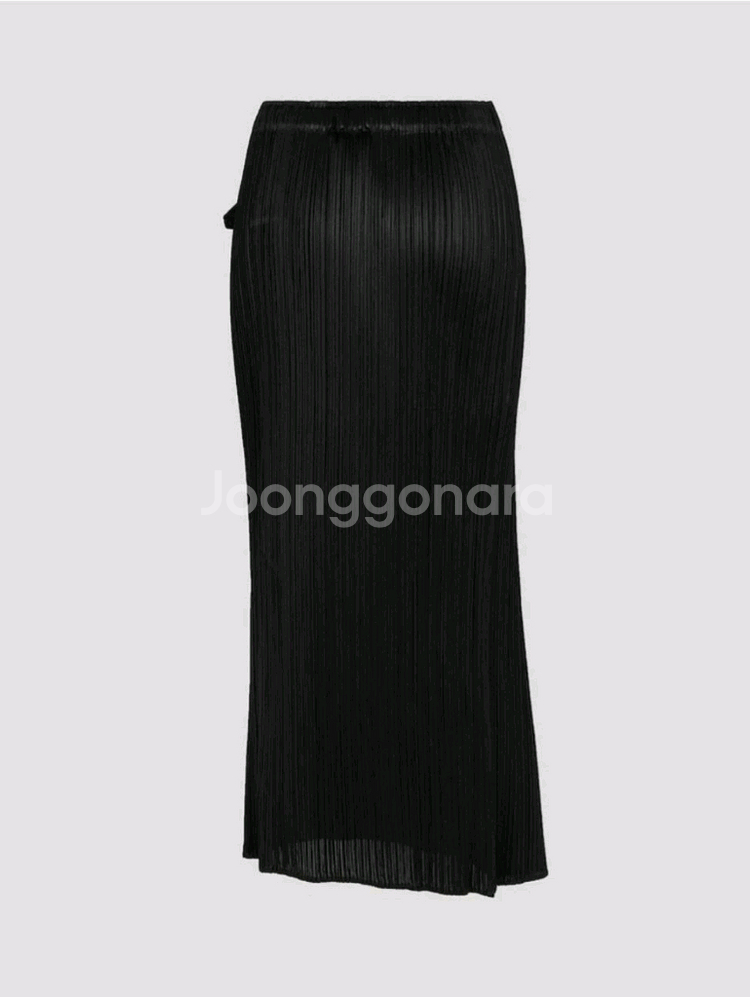 이세이미야케 플리츠플리즈 스커트 잼 스커트 블랙 3사이즈--1