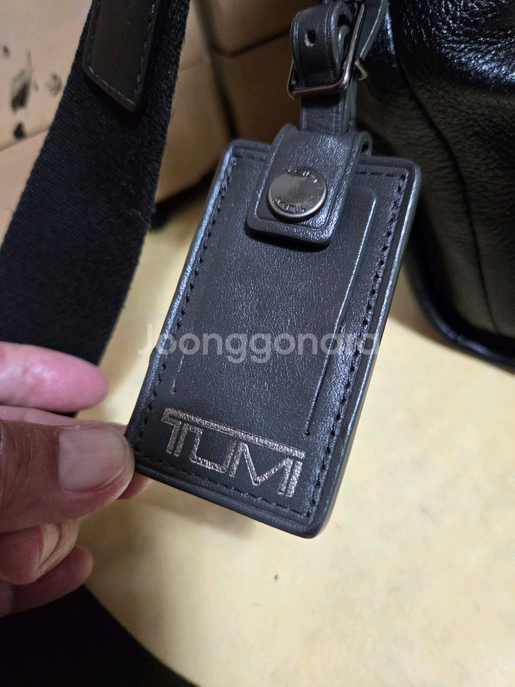 투미 정품 알파브라보 메신저백 레더--5