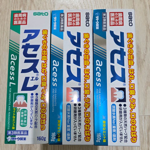 아세스 일본치약 160g*3개