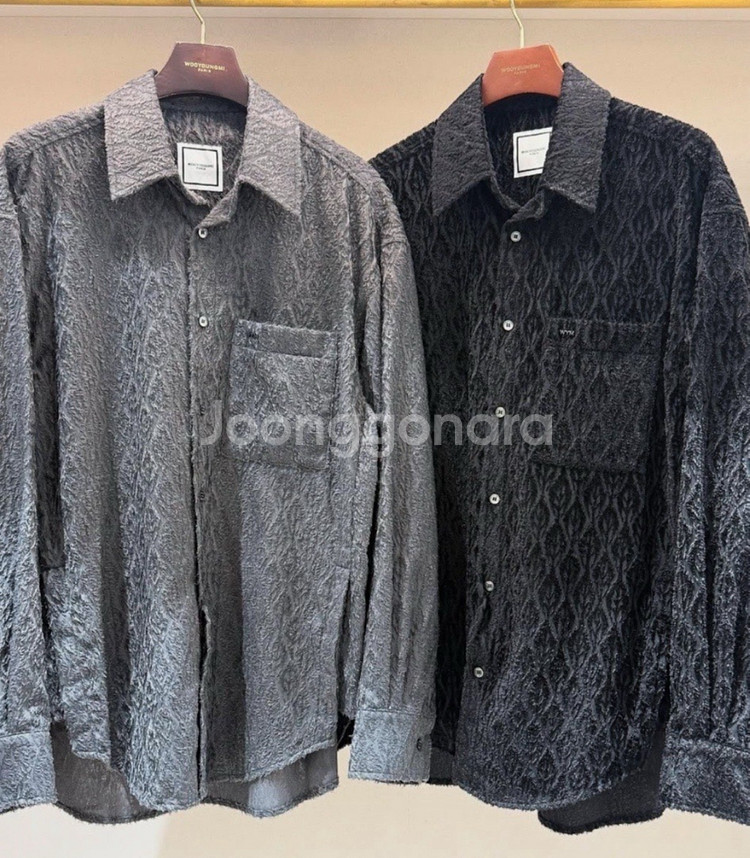 우영미 25F/W 피콕셔츠 블랙 46사이즈--0