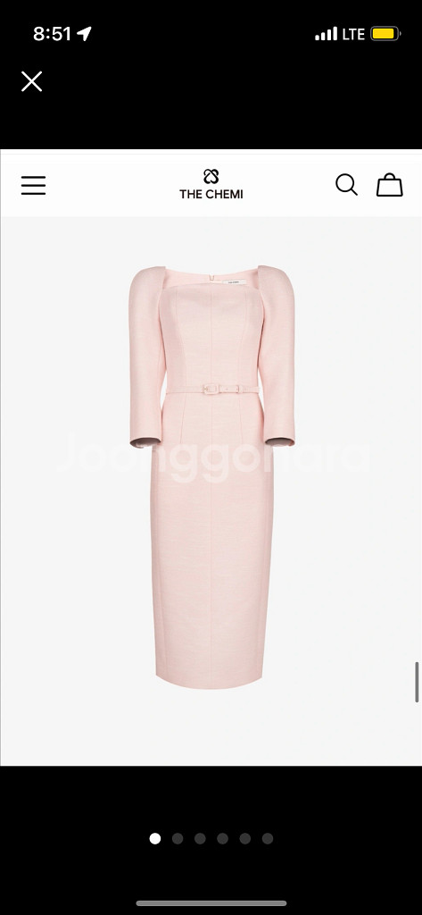 더케미 트위드 스퀘어 원피스 the chemi 하객 원피스, 은정 하객룩--0