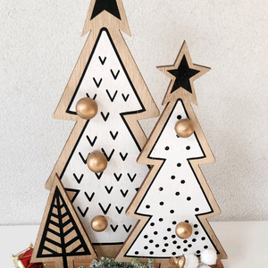 새상품)원목 크리스마스 트리 조화 인테리어소품