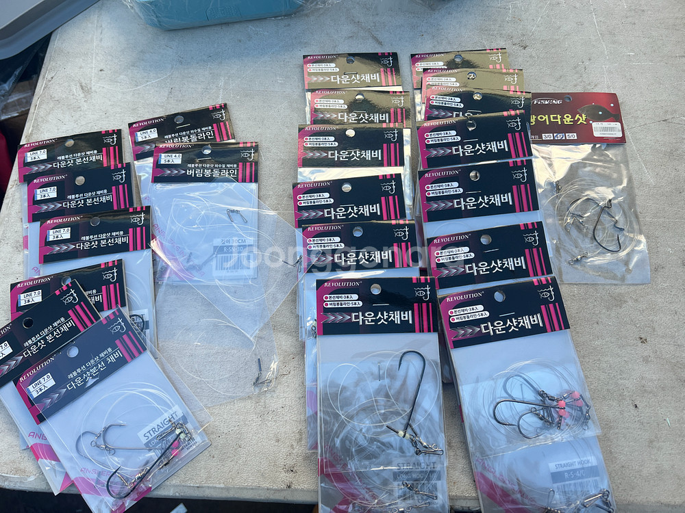 다운샷 바다낚시 채비 일괄--0