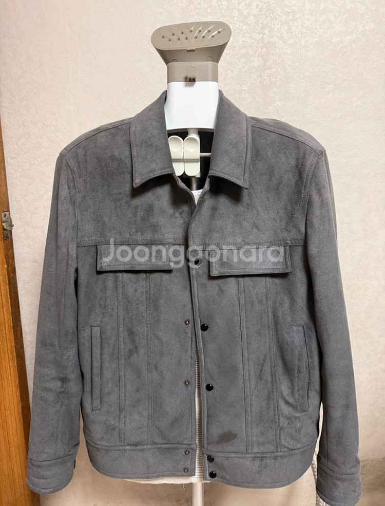 Draw Fit 스웨이드 다크 그레이 자켓L--0