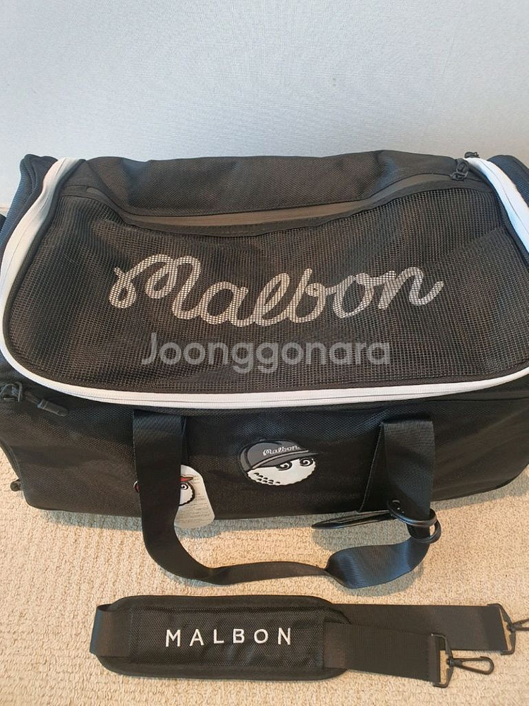 국내당일발송 말본골프백 캐디백 보스턴백 경량 블랙 세트--2