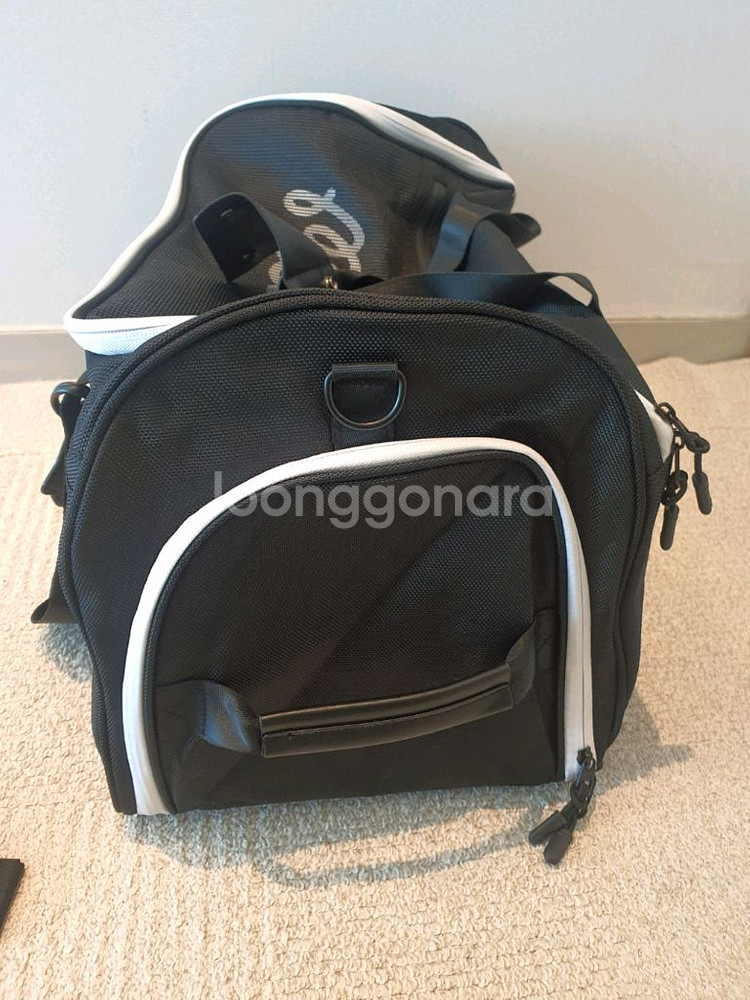 국내당일발송 말본골프백 캐디백 보스턴백 경량 블랙 세트--5