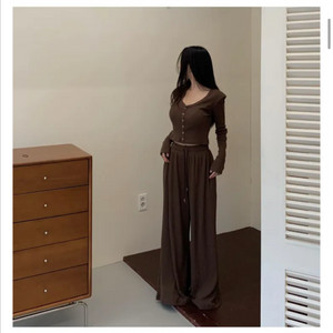 골지 가을 겨울 트레이닝 가디건 팬츠 세트