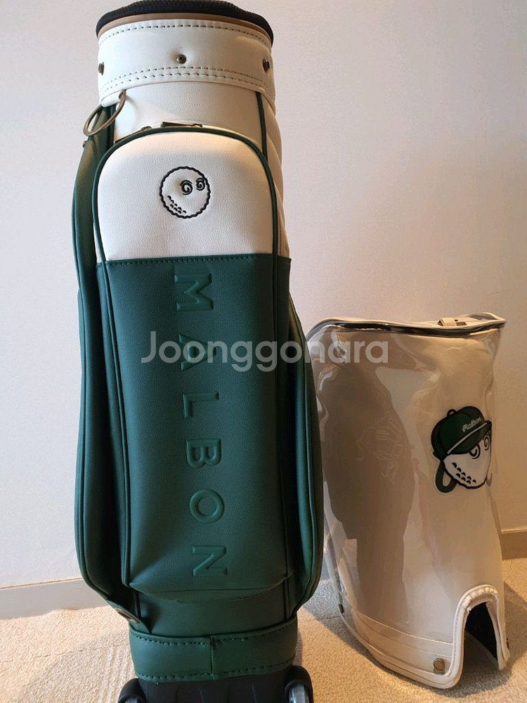 국내당일발송 말본골프백 캐디백 트롤리 바퀴형 그린--3