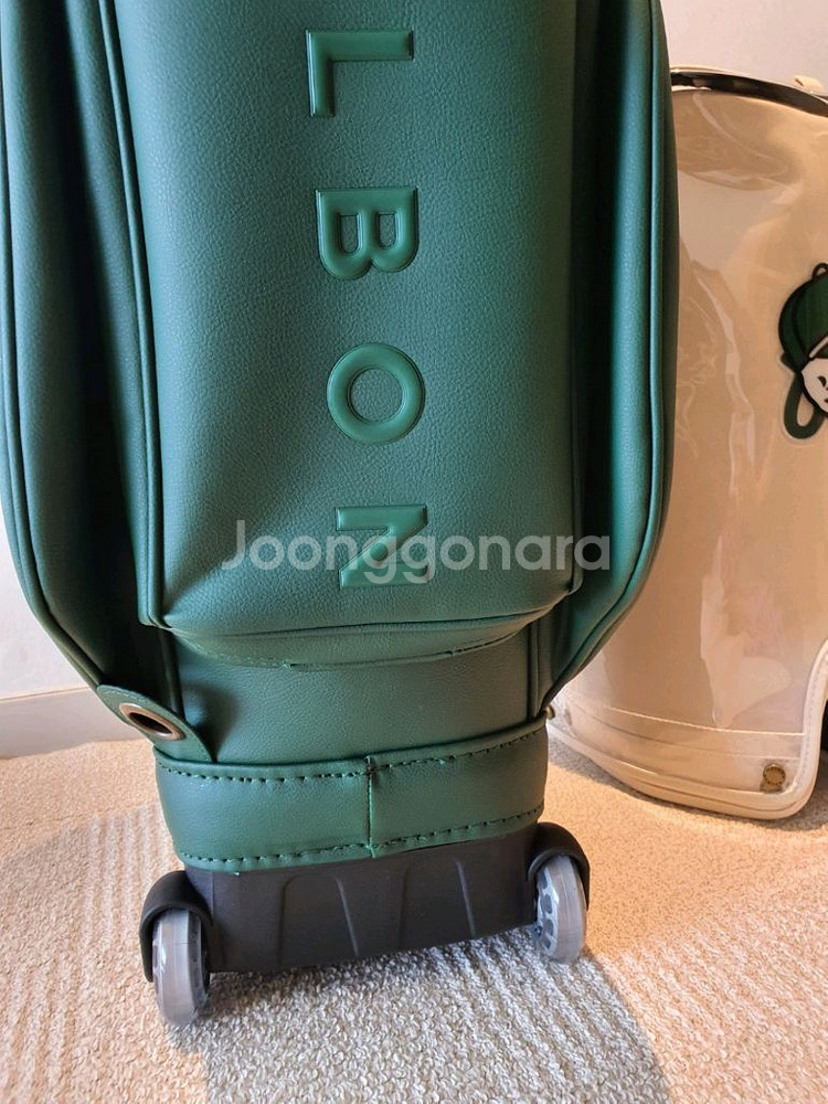 국내당일발송 말본골프백 캐디백 트롤리 바퀴형 그린--4