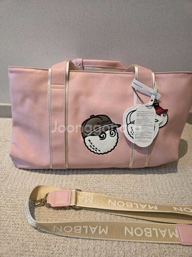 국내당일발송 말본골프백 캐디백 보스턴백 핑크--0