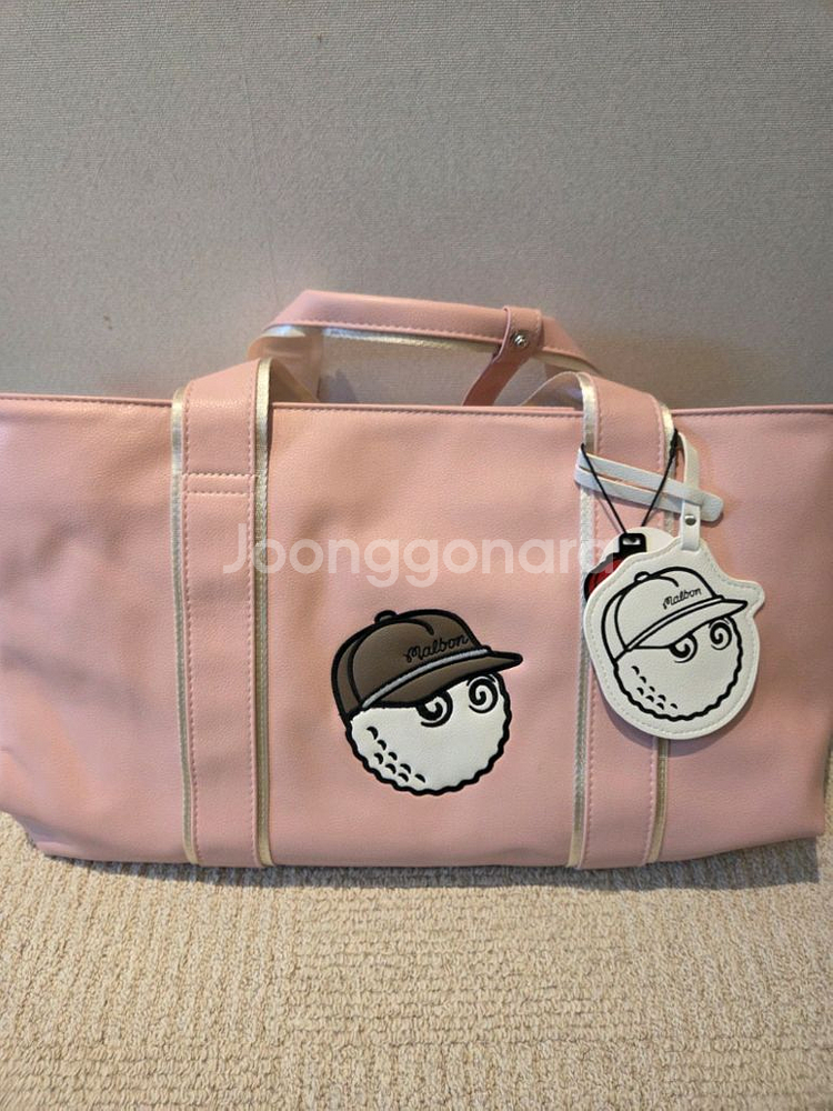 국내당일발송 말본골프백 캐디백 보스턴백 핑크--1