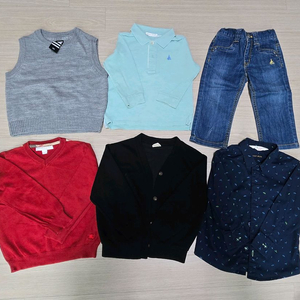 버버리키즈, 빈폴등 남아 100사이즈 6벌