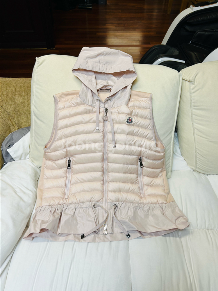 몽클레어 여성 후드 다운 베스트 패딩(S/44)--2