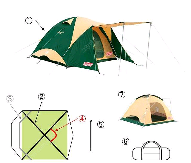 콜맨 텐트, 타프 세트--3
