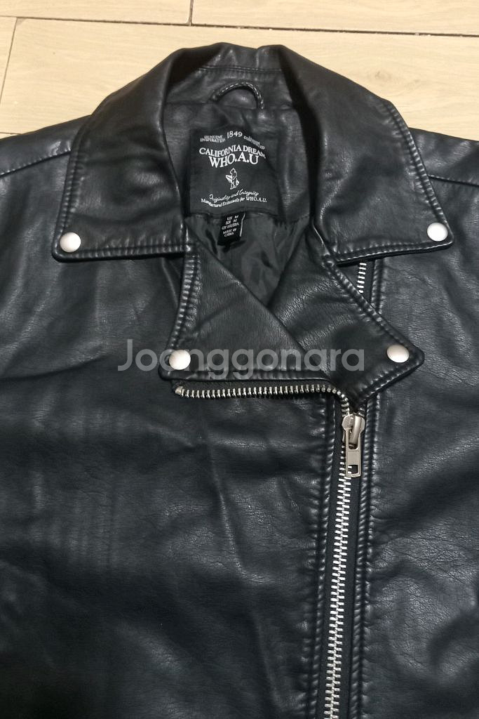 후아유 여성 인조가죽 자켓 44사이즈--1