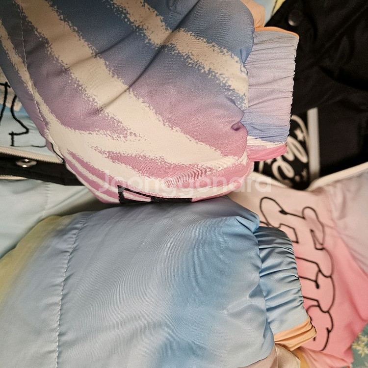 히로 드로잉 양면 패딩 블랙 160--6