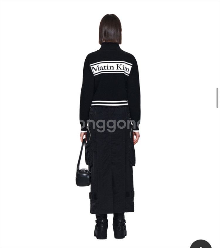 미팅킴 가디건 스트라이프 니트--3