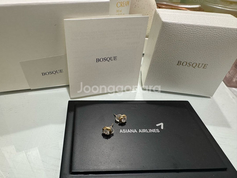 보스크 / 14k 루카 포인트 큐 귀걸이--0