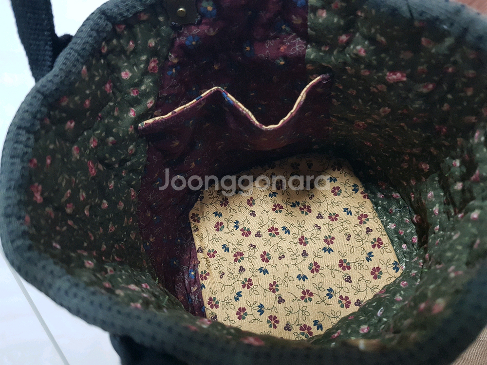 퀼트 파치먼트 패턴 핸드백--2