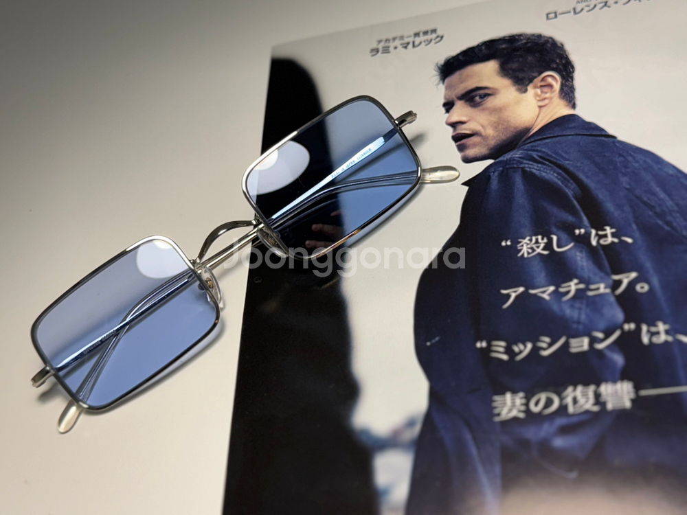 EFFECTOR 이펙터 새들 실버 스퀘어 사각 일본 은테 안경 0210--0