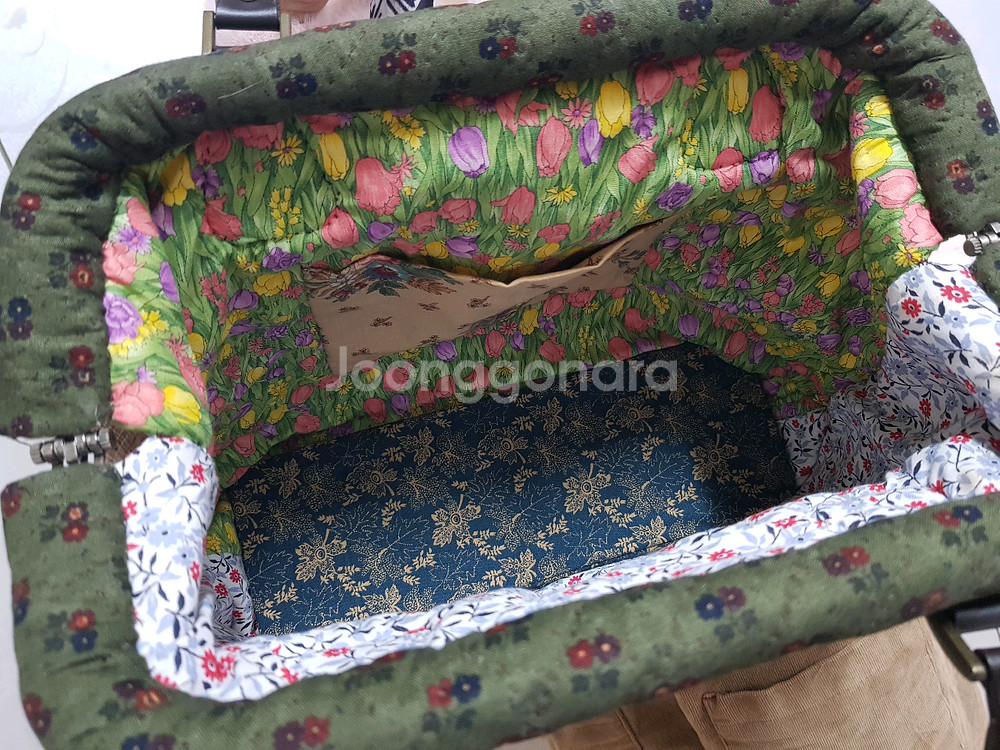 체크패턴 핸드백--3