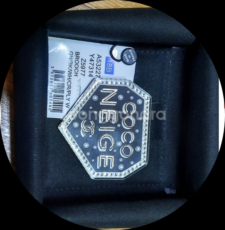 샤넬 코코네이지 다이아몬드 브로치 정품--4