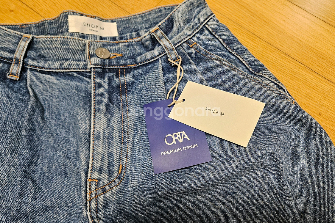 샵엠 데님 반바지--1