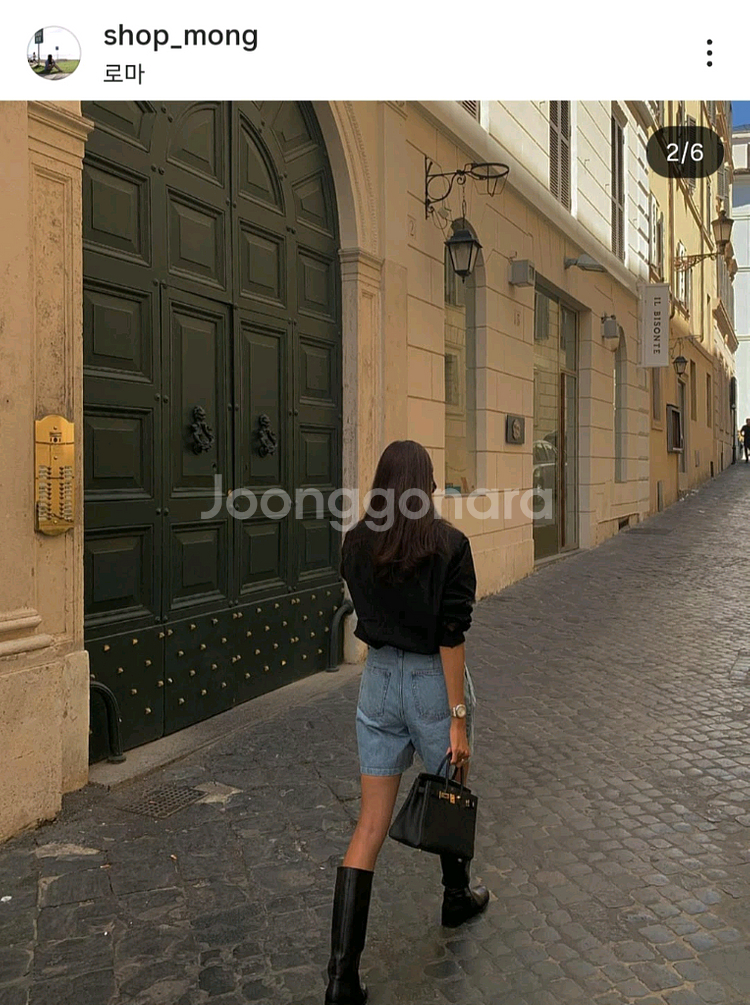 샵엠 데님 반바지--4