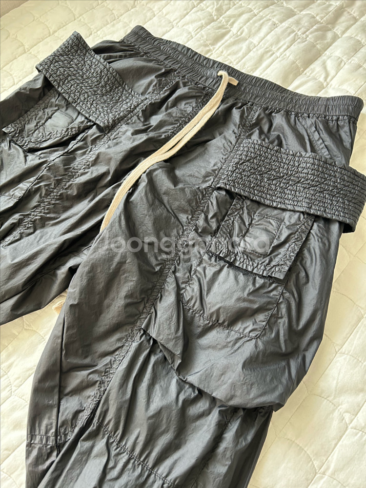 릭오웬스 태권도 크리치 카고 나일론 팬츠--2