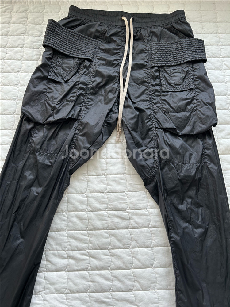 릭오웬스 태권도 크리치 카고 나일론 팬츠--4