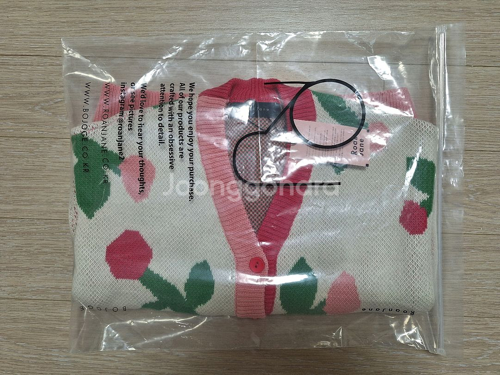 (새상품)로아앤제인 핑크로즈 가디건 110--4