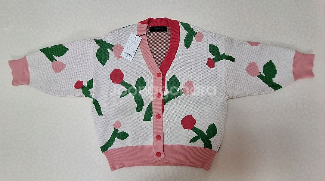 (새상품)로아앤제인 핑크로즈 가디건 110--1