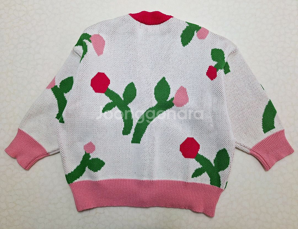 (새상품)로아앤제인 핑크로즈 가디건 110--3