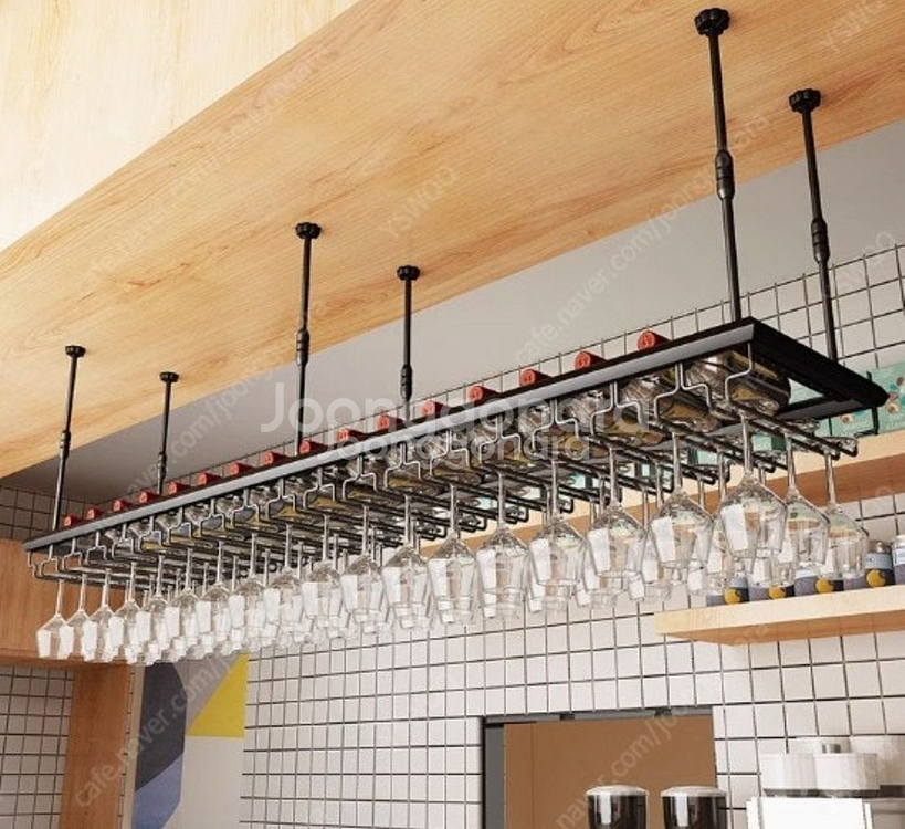 업소용 천장형 와인잔 걸이대--1