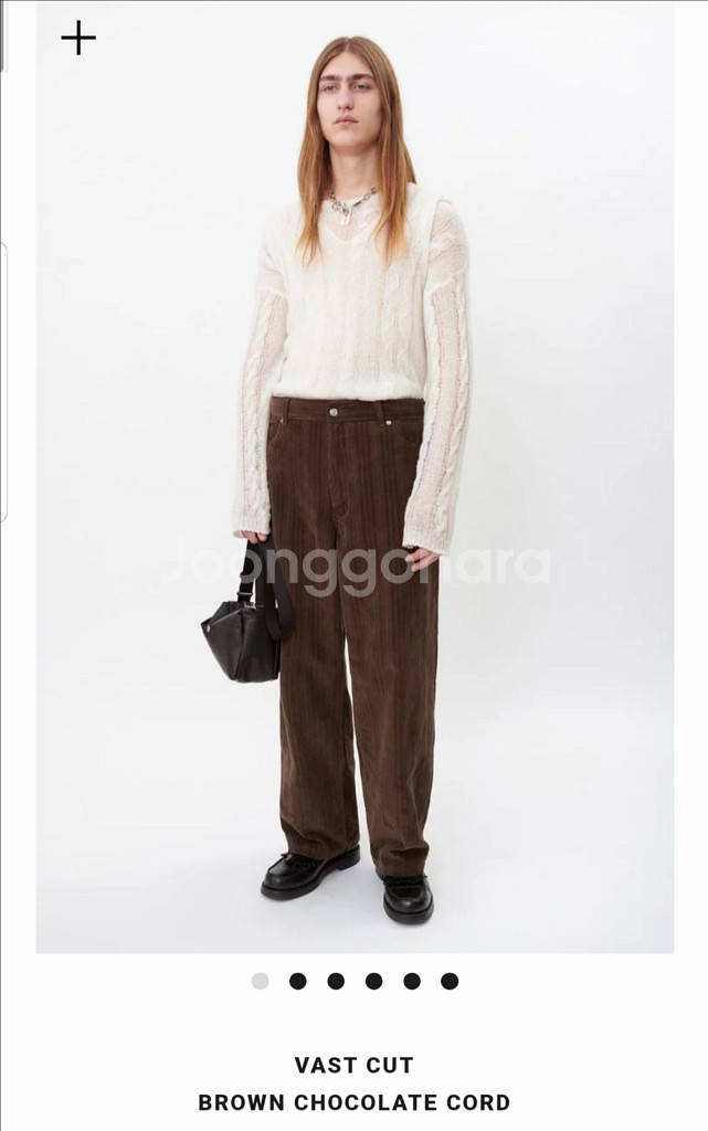 아워레가시/바스트컷 초콜렛 코듀로이 팬츠/46--0