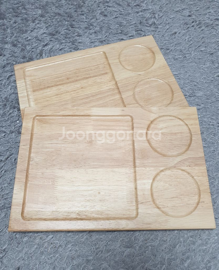 (미사용) 모던하우스 우드 플레이트 2개--0