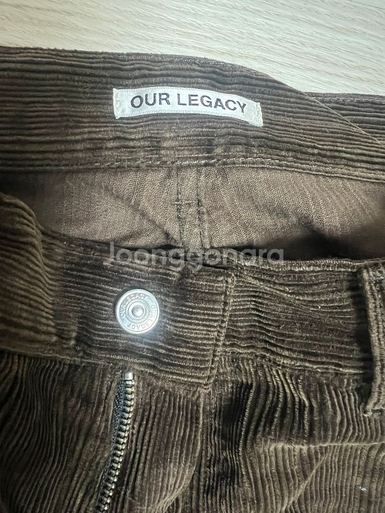 아워레가시/바스트컷 초콜렛 코듀로이 팬츠/46--4