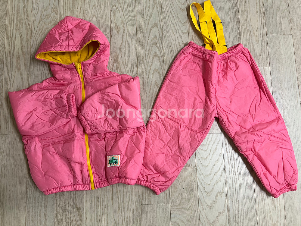 여아 보세 스틱 스키복세트 L--0