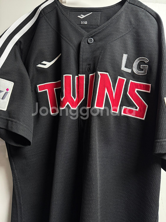 엘지트윈스 어센틱 유니폼, 선수지급용 반팔 짚업 판매--0