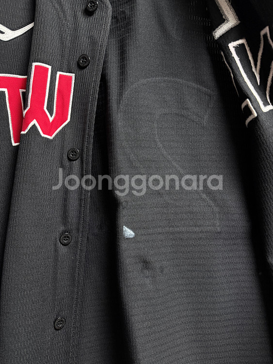 엘지트윈스 어센틱 유니폼, 선수지급용 반팔 짚업 판매--3