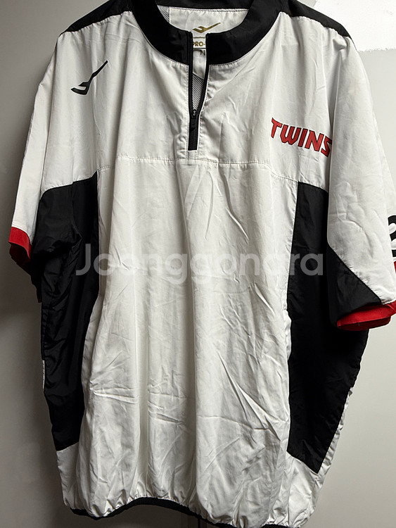 엘지트윈스 어센틱 유니폼, 선수지급용 반팔 짚업 판매--8