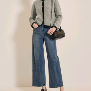 (가격인하)SJSJ 캐시미어 블렌드 트리밍 자켓 오트밀 F사이즈