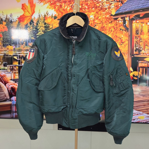 미국 생산, 빈티지 MA-1 파일럿 자켓 L